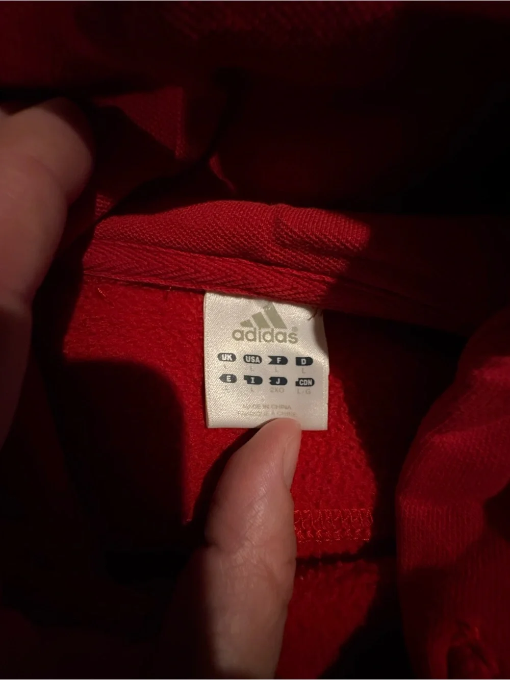 Ohio State Buckeyes Red Adidas Hoodie Pullover NCAA Men’s Size:Large